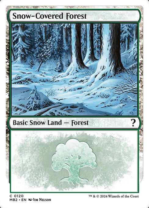 Snow-Covered Forest - Mystery Booster 2 Common Card