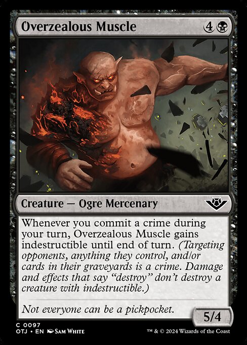 Overzealous Muscle - Outlaws of Thunder Junction Common Card