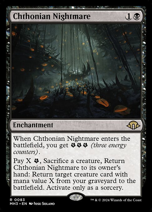 Chthonian Nightmare - Modern Horizons 3 Rare Card