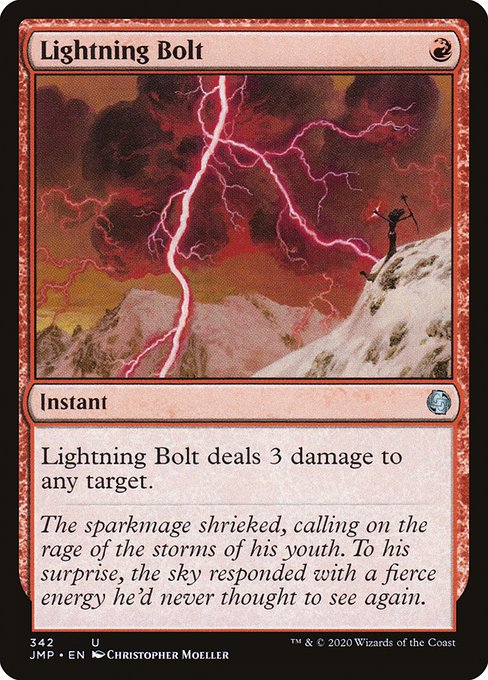 Lightning Bolt - Jumpstart Uncommon Card