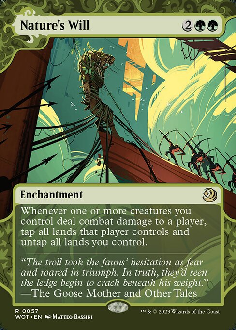 Nature's Will - Wilds of Eldraine: Enchanting Tales Rare Card