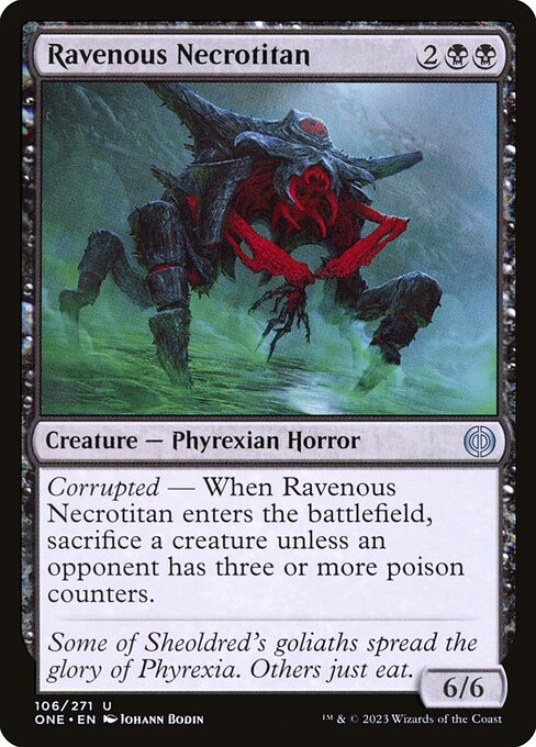 Ravenous Necrotitan - Phyrexia: All Will Be One Uncommon Card