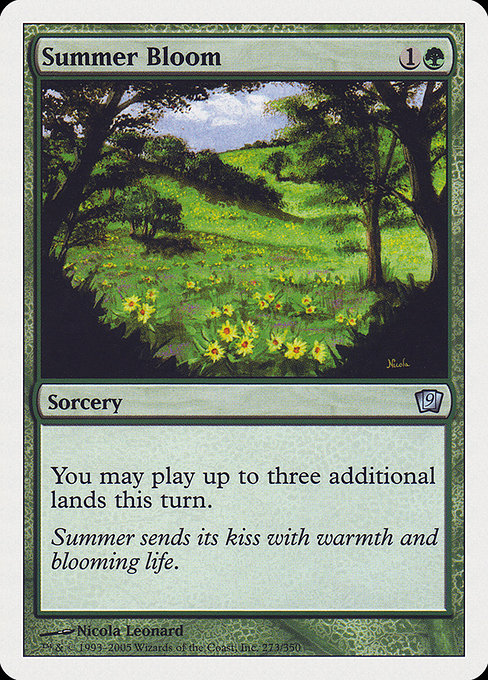 Summer Bloom - Ninth Edition Uncommon Card