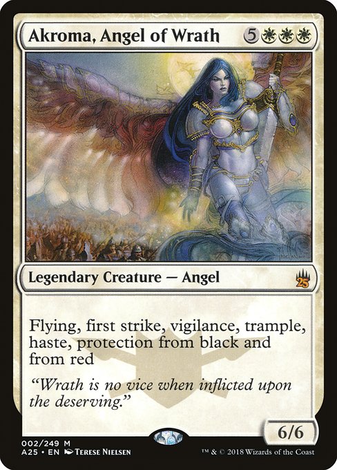 Akroma, Angel of Wrath - Masters 25 Mythic Card