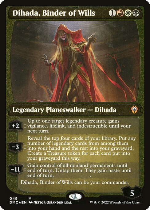 Dihada, Binder of Wills - Dominaria United Commander Mythic Card