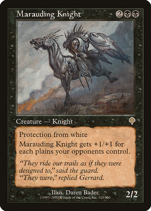 Marauding Knight - Invasion Rare Card