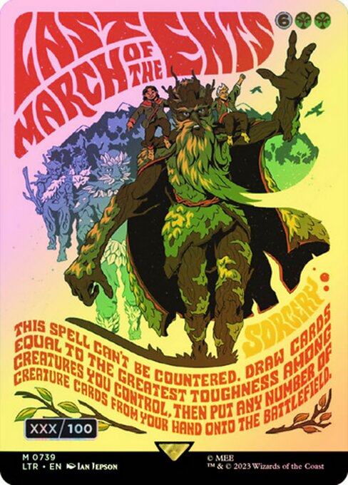 Last March of the Ents - The Lord of the Rings: Tales of Middle-earth Mythic Card