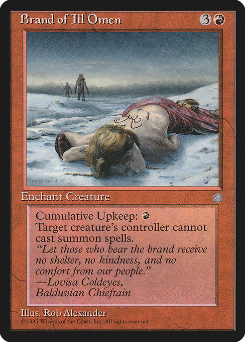 Brand of Ill Omen - Ice Age Rare Card