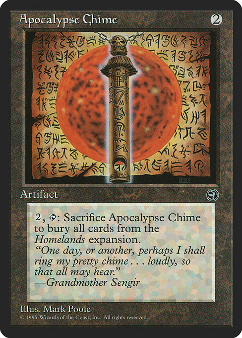Apocalypse Chime - Homelands Rare Card
