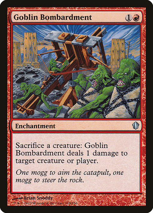 Goblin Bombardment - Commander 2013 Uncommon Card