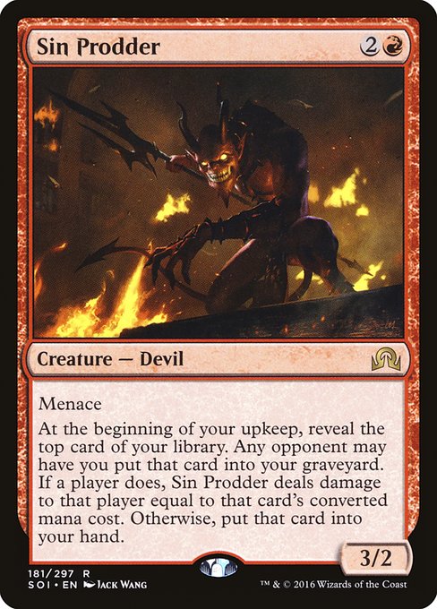 Sin Prodder - Shadows over Innistrad Rare Card