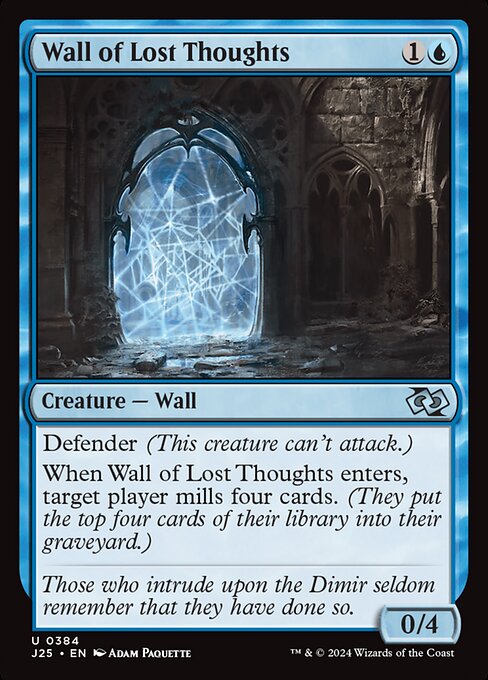 Wall of Lost Thoughts - Foundations Jumpstart Uncommon Card