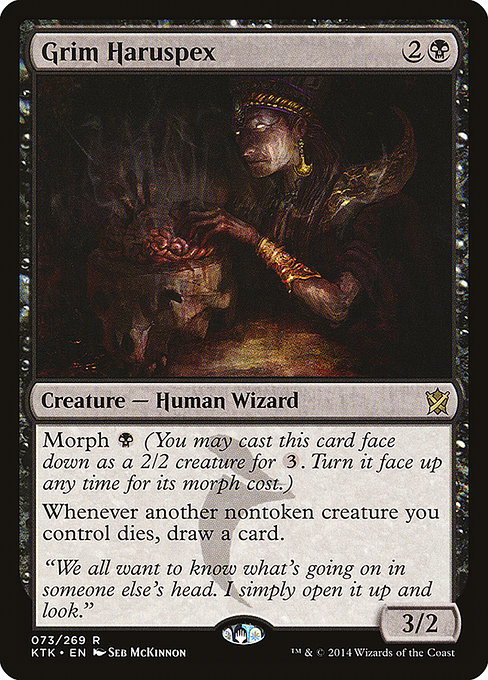Grim Haruspex - Khans of Tarkir Rare Card