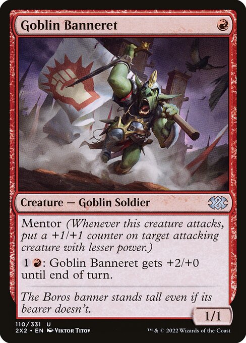 Goblin Banneret - Double Masters 2022 Uncommon Card