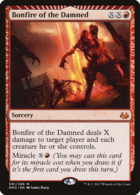 Bonfire of the Damned - Modern Masters 2017 Mythic Card