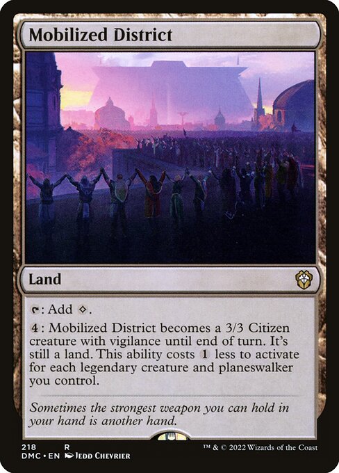 Mobilized District - Dominaria United Commander Rare Card