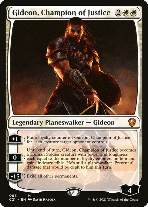 Gideon, Champion of Justice - Commander 2021 Mythic Card