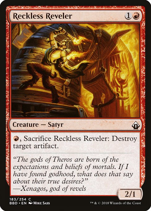 Reckless Reveler - Battlebond Common Card