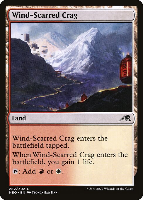 Wind-Scarred Crag - Kamigawa: Neon Dynasty Common Card