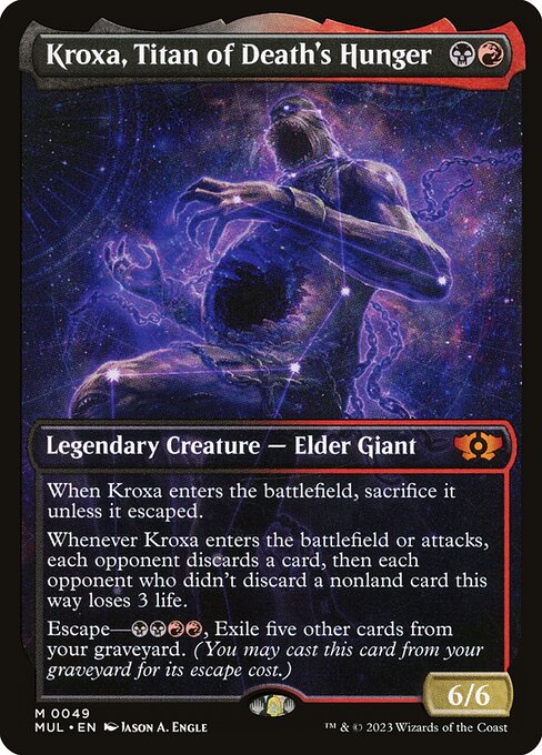 Kroxa, Titan of Death's Hunger - Multiverse Legends Mythic Card