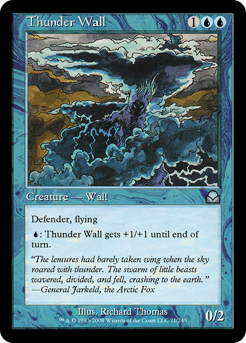 Thunder Wall - Masters Edition II Uncommon Card