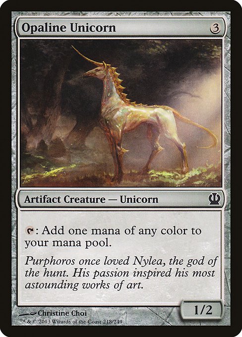 Opaline Unicorn - Theros Common Card