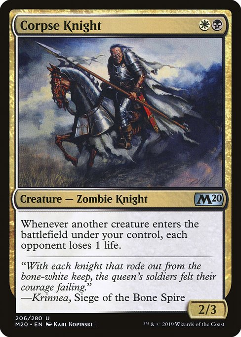 Corpse Knight - Core Set 2020 Uncommon Card