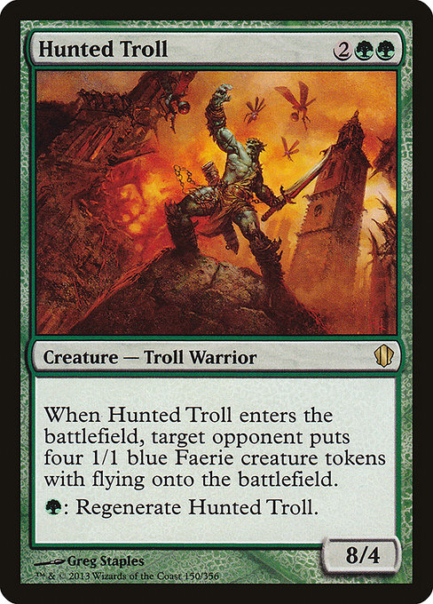 Hunted Troll - Commander 2013 Rare Card