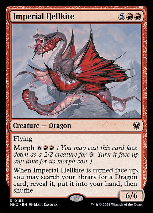 Imperial Hellkite - Murders at Karlov Manor Commander Rare Card