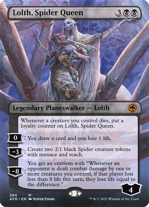 Lolth, Spider Queen - Adventures in the Forgotten Realms Mythic Card