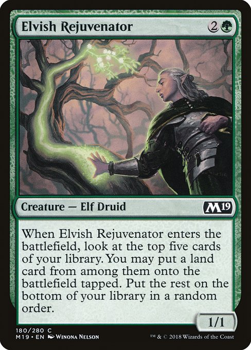 Elvish Rejuvenator - Core Set 2019 Common Card