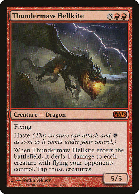 Thundermaw Hellkite - Magic 2013 Mythic Card