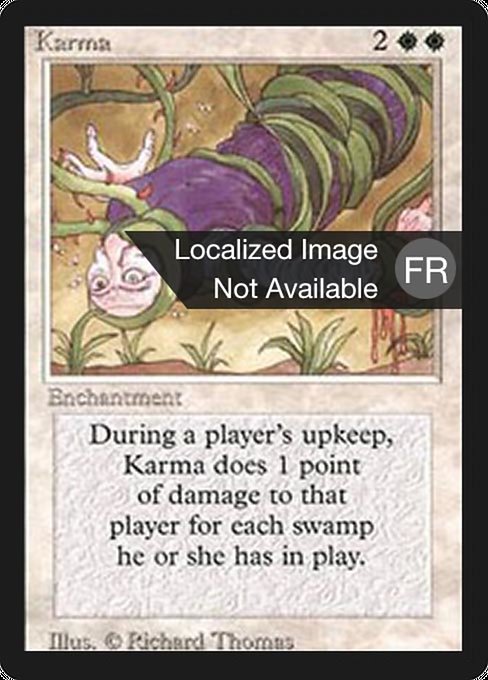 Karma - Foreign Black Border Uncommon Card