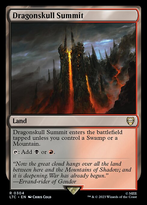 Dragonskull Summit - Tales of Middle-earth Commander Rare Card