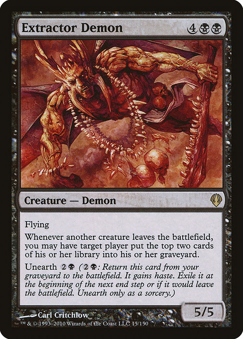 Extractor Demon - Archenemy Rare Card