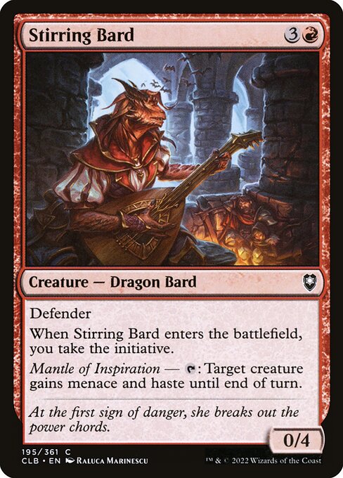 Stirring Bard - Commander Legends: Battle for Baldur's Gate Common Card