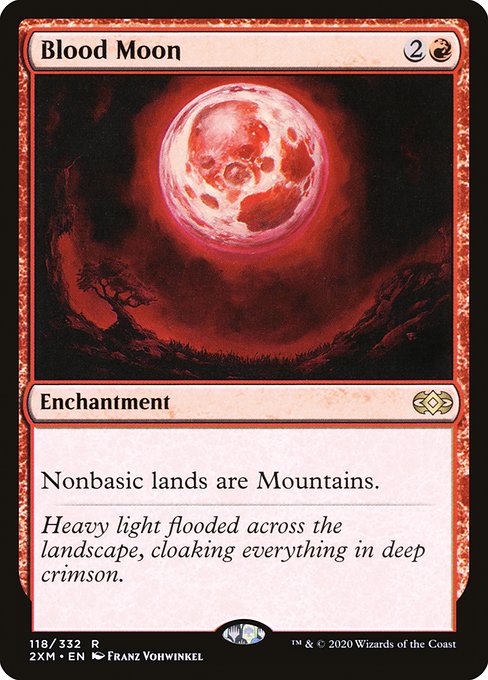 Blood Moon - Double Masters Rare Card