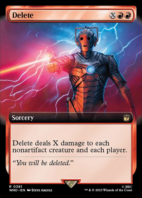 Delete - Doctor Who Rare Card