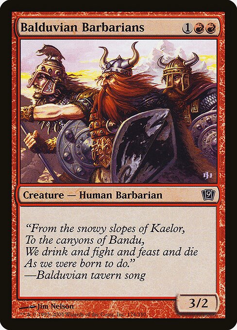 Balduvian Barbarians - Ninth Edition Common Card