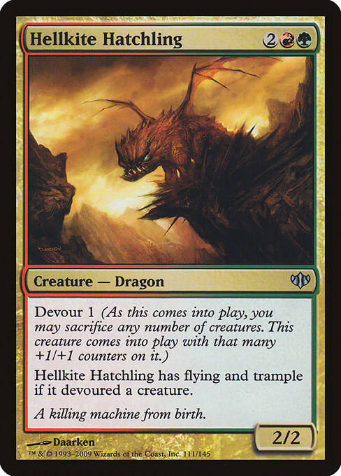 Hellkite Hatchling - Conflux Uncommon Card