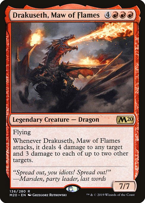 Drakuseth, Maw of Flames - Core Set 2020 Rare Card