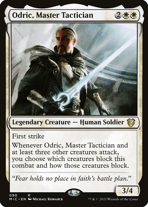 Odric, Master Tactician - Midnight Hunt Commander Rare Card