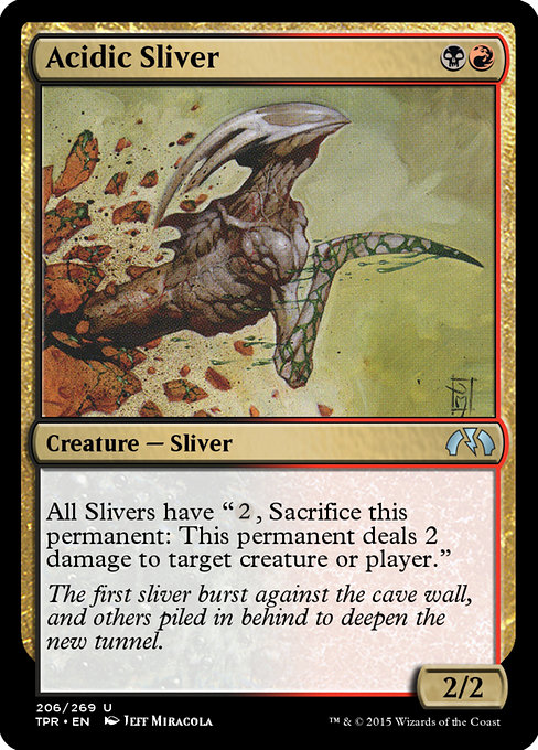 Acidic Sliver - Tempest Remastered Uncommon Card