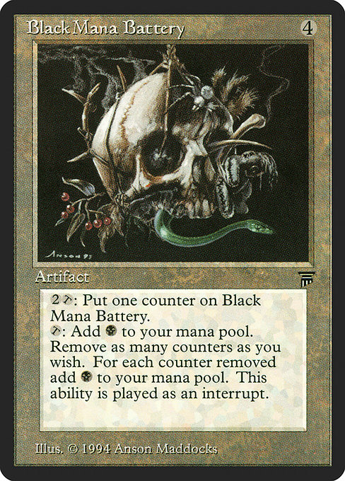 Black Mana Battery - Legends Uncommon Card