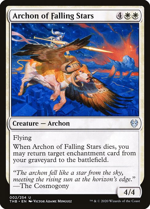 Archon of Falling Stars - Theros Beyond Death Uncommon Card