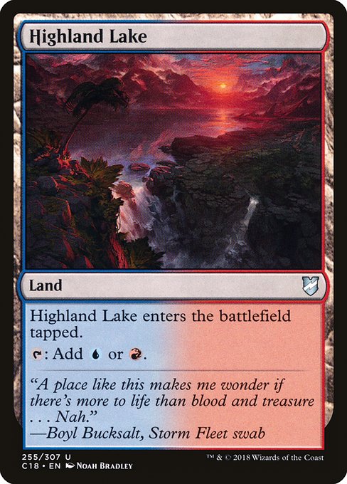 Highland Lake - Commander 2018 Uncommon Card