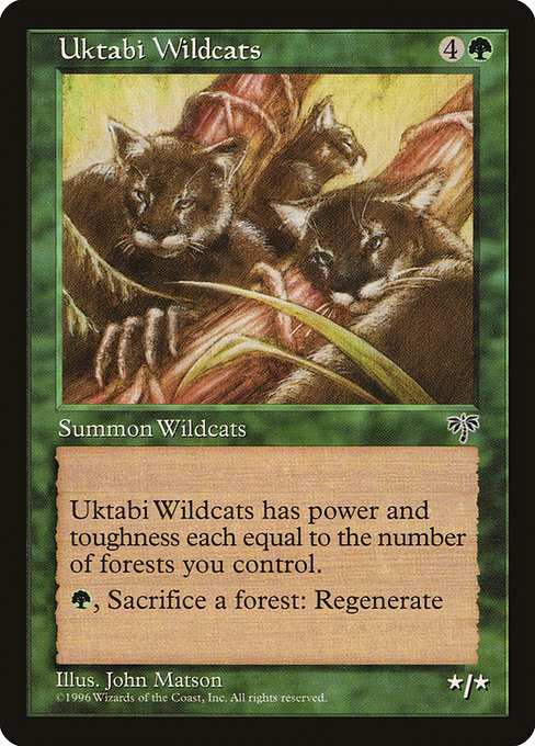 Uktabi Wildcats - Mirage Rare Card