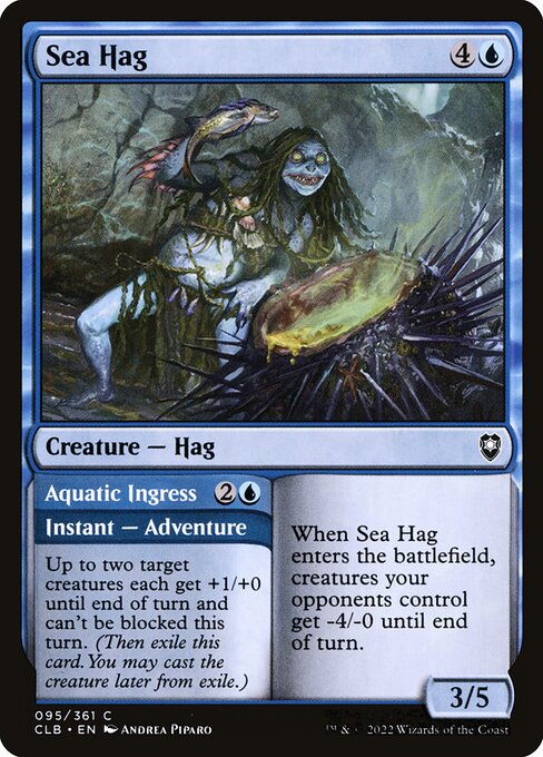 Sea Hag // Aquatic Ingress - Commander Legends: Battle for Baldur's Gate Common Card