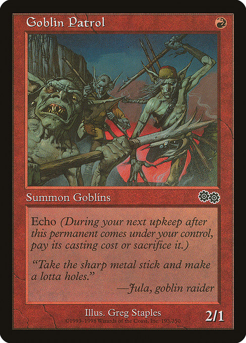 Goblin Patrol - Urza's Saga Common Card