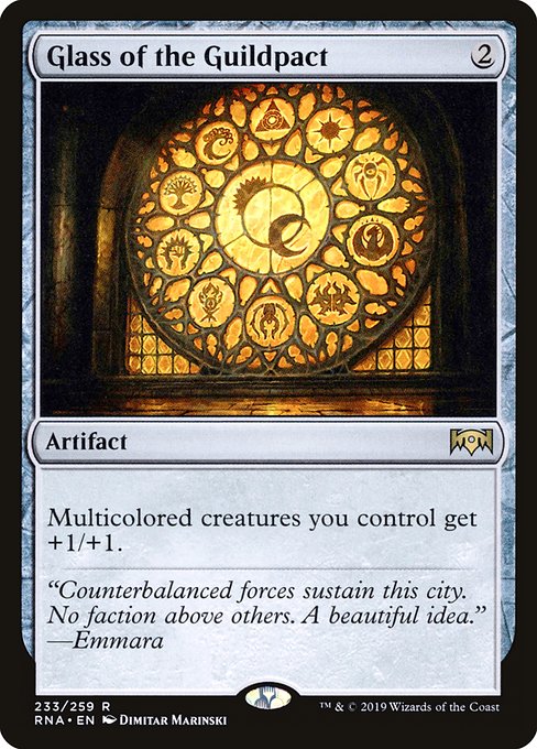 Glass of the Guildpact - Ravnica Allegiance Rare Card